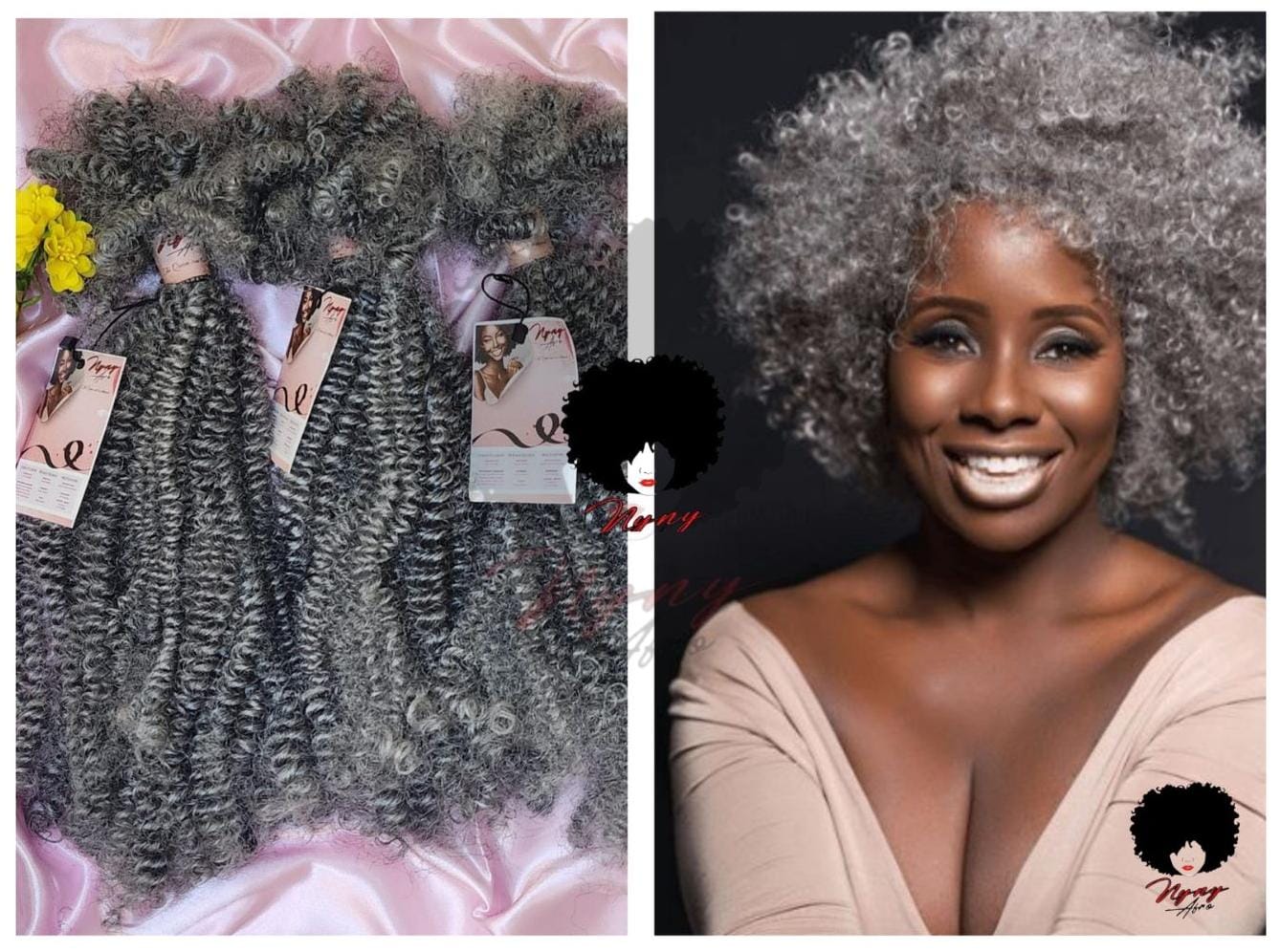 Extensions boucles -Gris